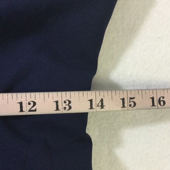 LULU'S SZ L blue halter backless peplum midi dress NEW B65 - Picture 6 of 7